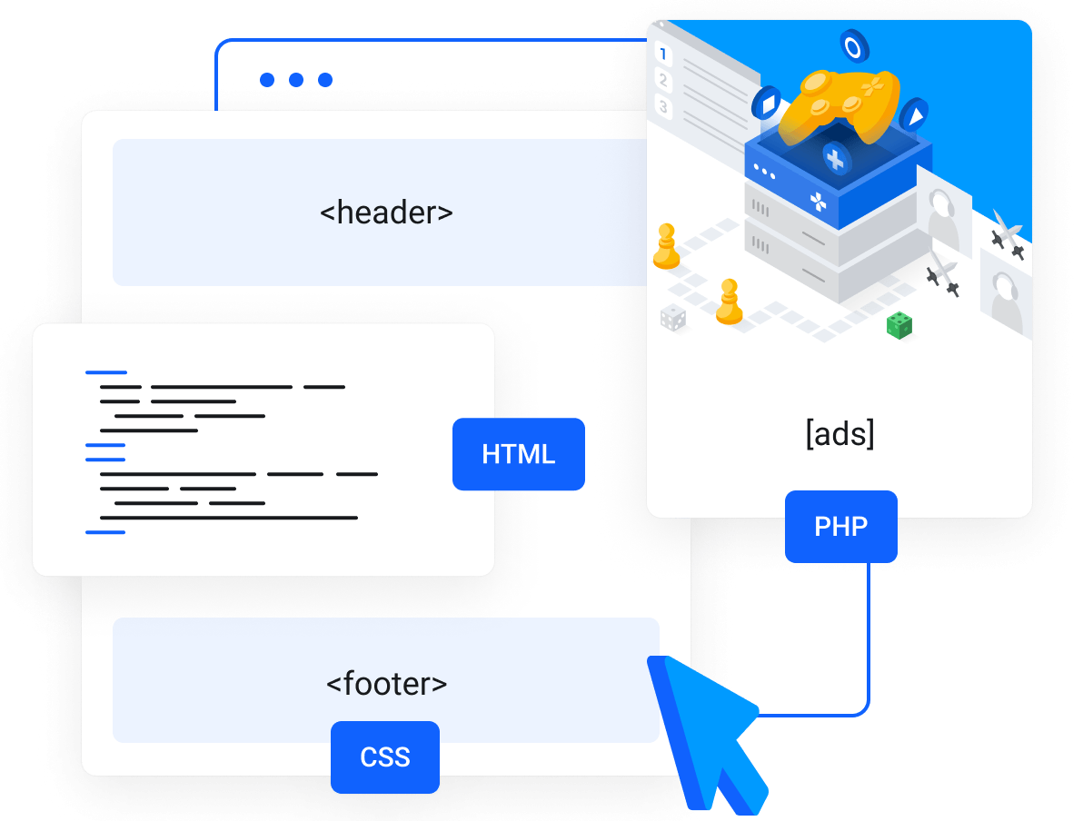 WordPress Hosting - Easy custom code snippets